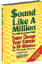Sound Like A Million Super Charge Your Career in 60 Minutes book cover link to Amazon.com